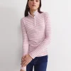 Discount Sportscraft Lucy Snap Funnel Neck Top in Whitepink White/pink