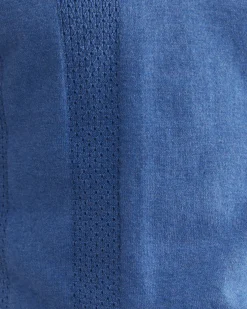Discount Sportscraft Luka Short Sleeve Knit Polo in Smoke Blue SmokeBlue
