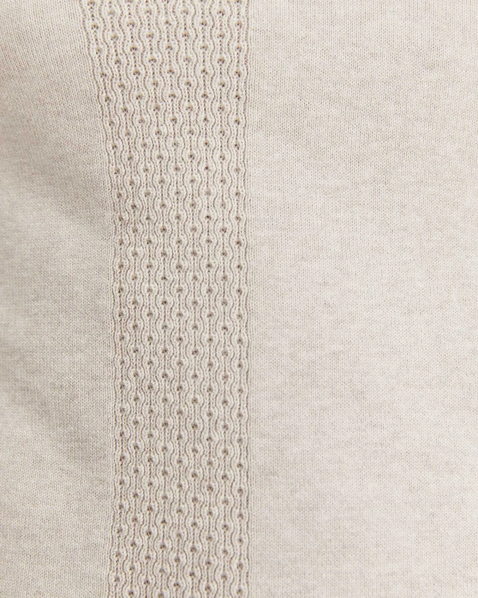 Outlet Sportscraft Luka Short Sleeve Knit Polo in Natural