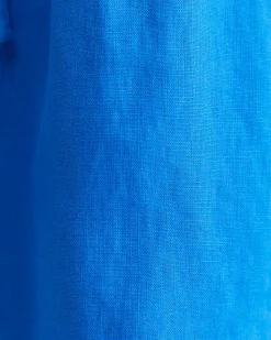 Fashion Sportscraft Lulu Blanket Stitch Linen Short in Peacock