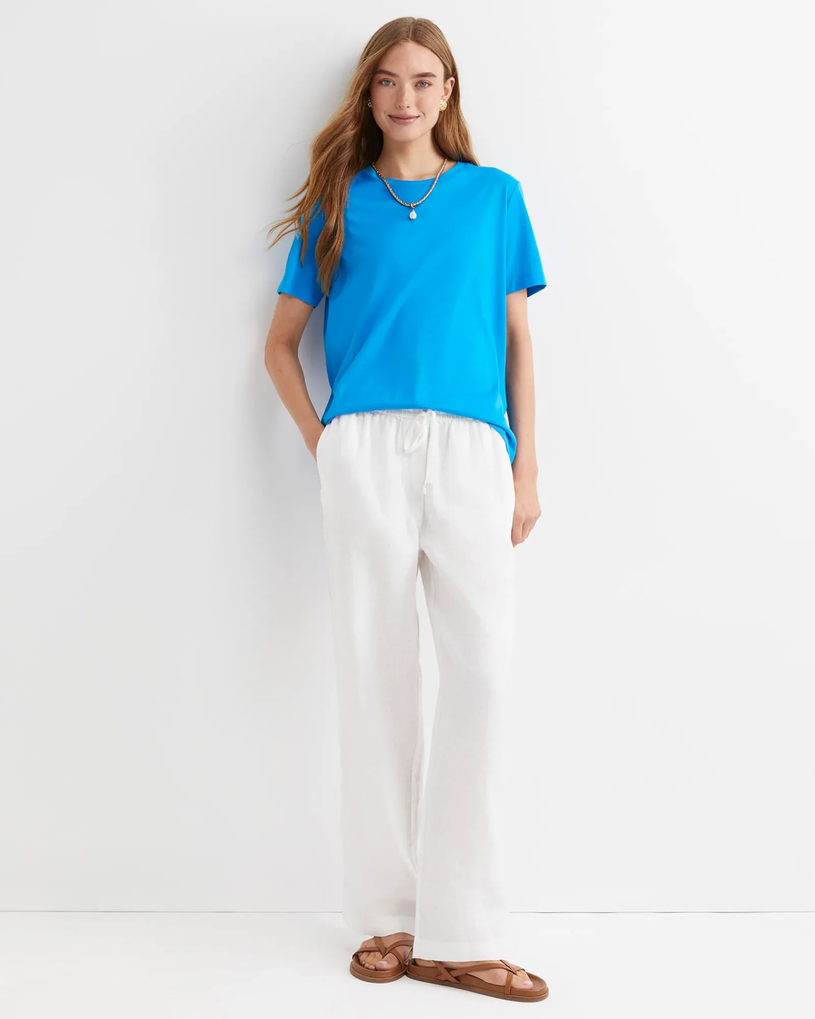 Outlet Sportscraft Lulu Drawcord Pant in White
