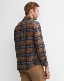 Online Sportscraft Matcham Long Sleeve Check Shirt in Brown Multi BrownMulti