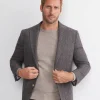 Sale Sportscraft Max Washed Wool Item Jacket in Dark Charcoal DarkCharcoal