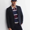 Hot Sportscraft Max Washed Wool Item Jacket in Navy