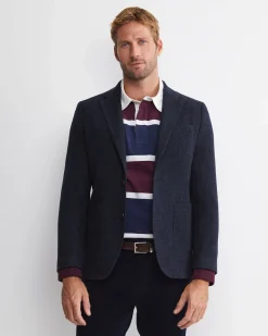 Hot Sportscraft Max Washed Wool Item Jacket in Navy
