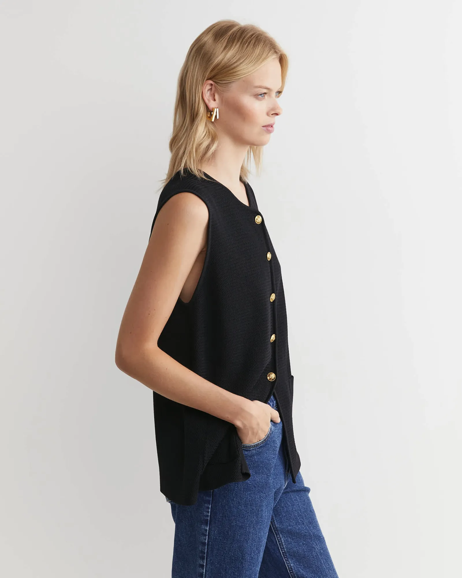 Sale Sportscraft Maxine Milano Vest in Black