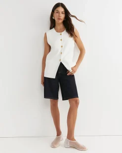Outlet Sportscraft Maxine Milano Vest in Milk