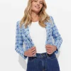 Hot Sportscraft Maya Tweed Jacket in Navy