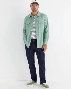 Best Sportscraft Mclure Long Sleeve Shirt in Sage