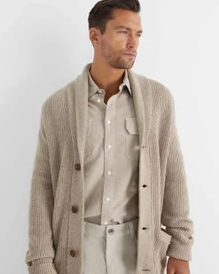 Online Sportscraft Mclure Long Sleeve Shirt in Biscuit