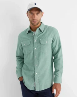 Best Sportscraft Mclure Long Sleeve Shirt in Sage