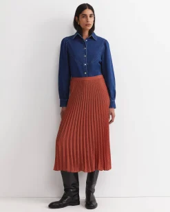 Clearance Sportscraft Megan Polka Dot Midi Skirt in Multi