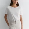 Clearance Sportscraft Mercerised Cotton Tee in White