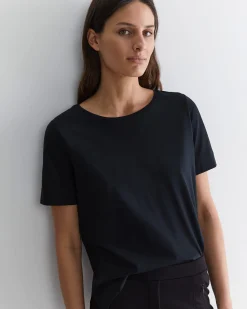Sale Sportscraft Mercerised Cotton Tee in Black
