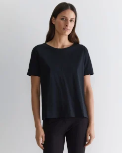 Sale Sportscraft Mercerised Cotton Tee in Black