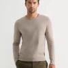 Discount Sportscraft Merino Crew Neck Knit in Birch