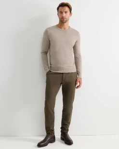 Discount Sportscraft Merino Crew Neck Knit in Birch