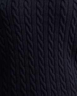Clearance Sportscraft Merino Wool Baby Cable Sweater in Navy