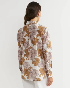 Hot Sportscraft Miranda Cotton Silk Shirt in Tan