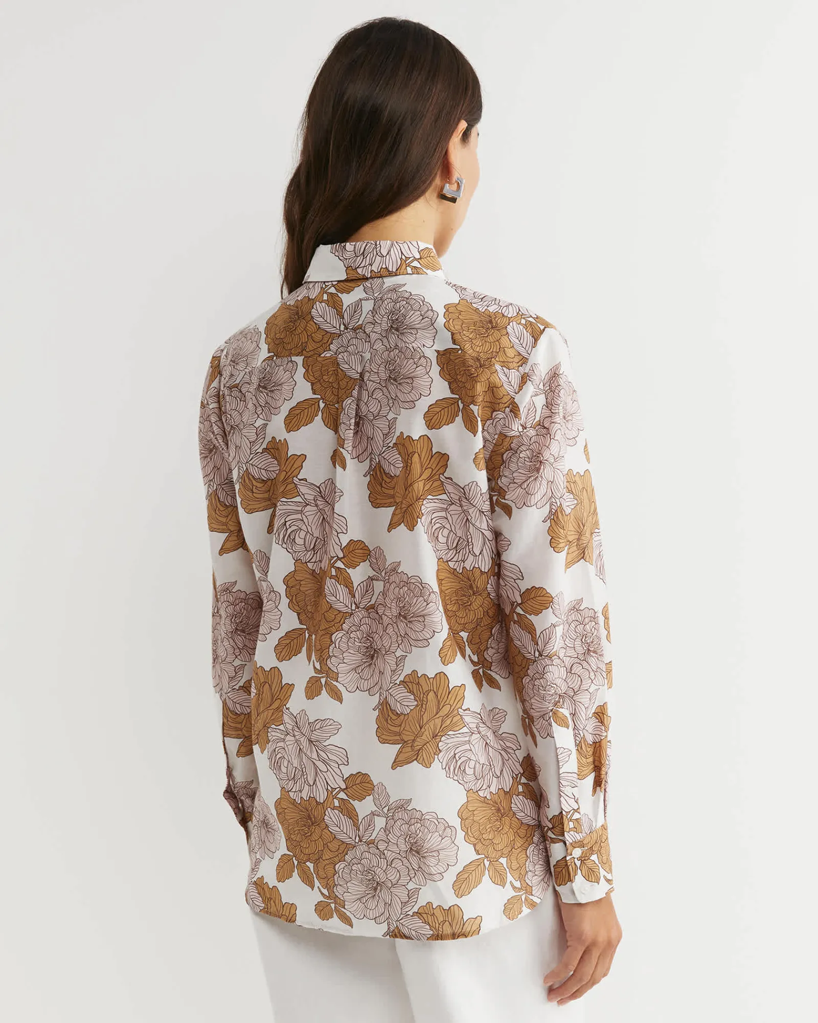 Hot Sportscraft Miranda Cotton Silk Shirt in Tan