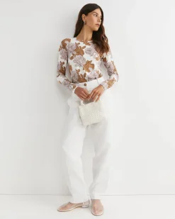 New Sportscraft Miranda Magic Long Sleeve Tee in Tan