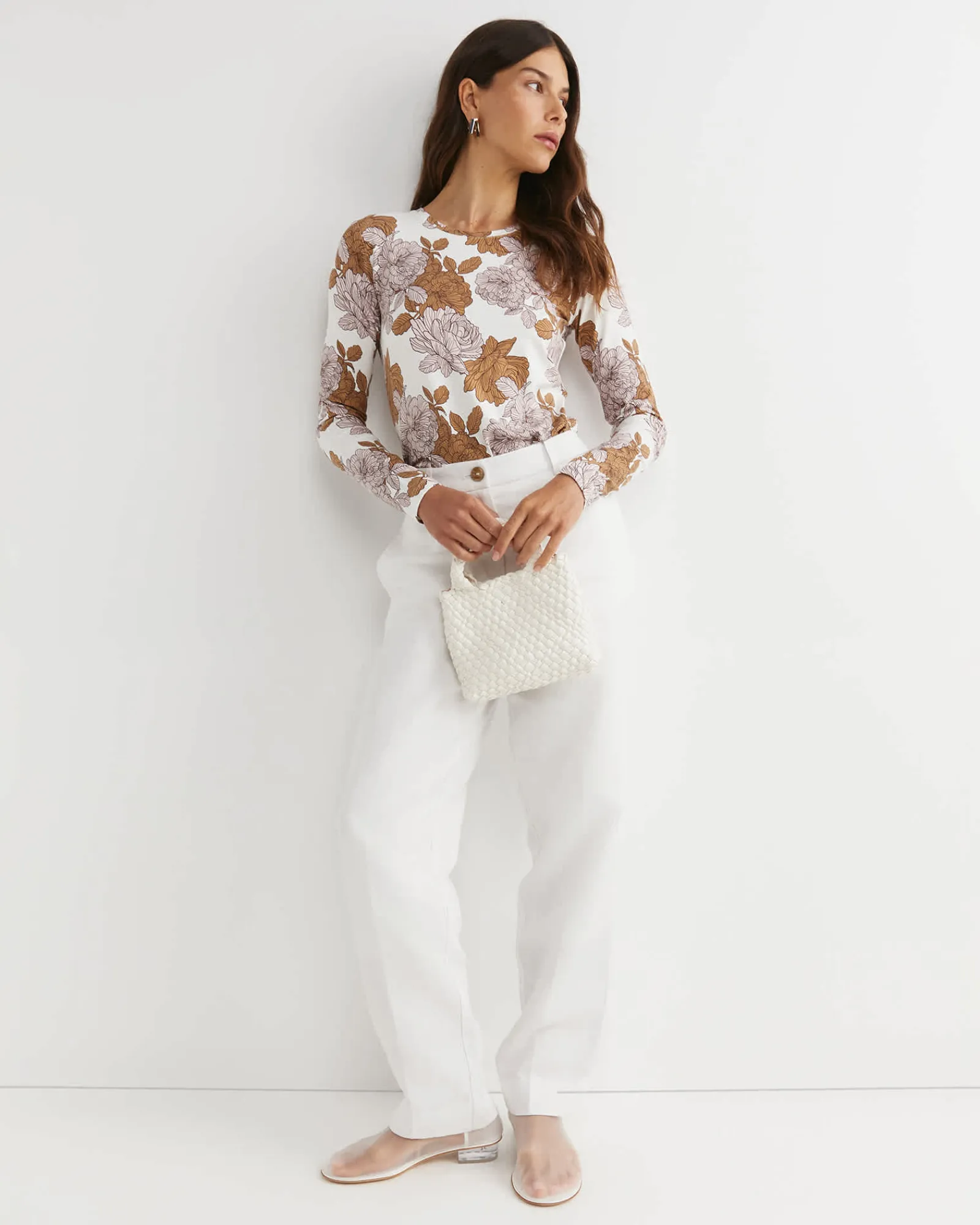 New Sportscraft Miranda Magic Long Sleeve Tee in Tan