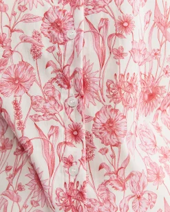 Outlet Sportscraft Muse Liberty Long Sleeve Shirt in Whitepink White/pink