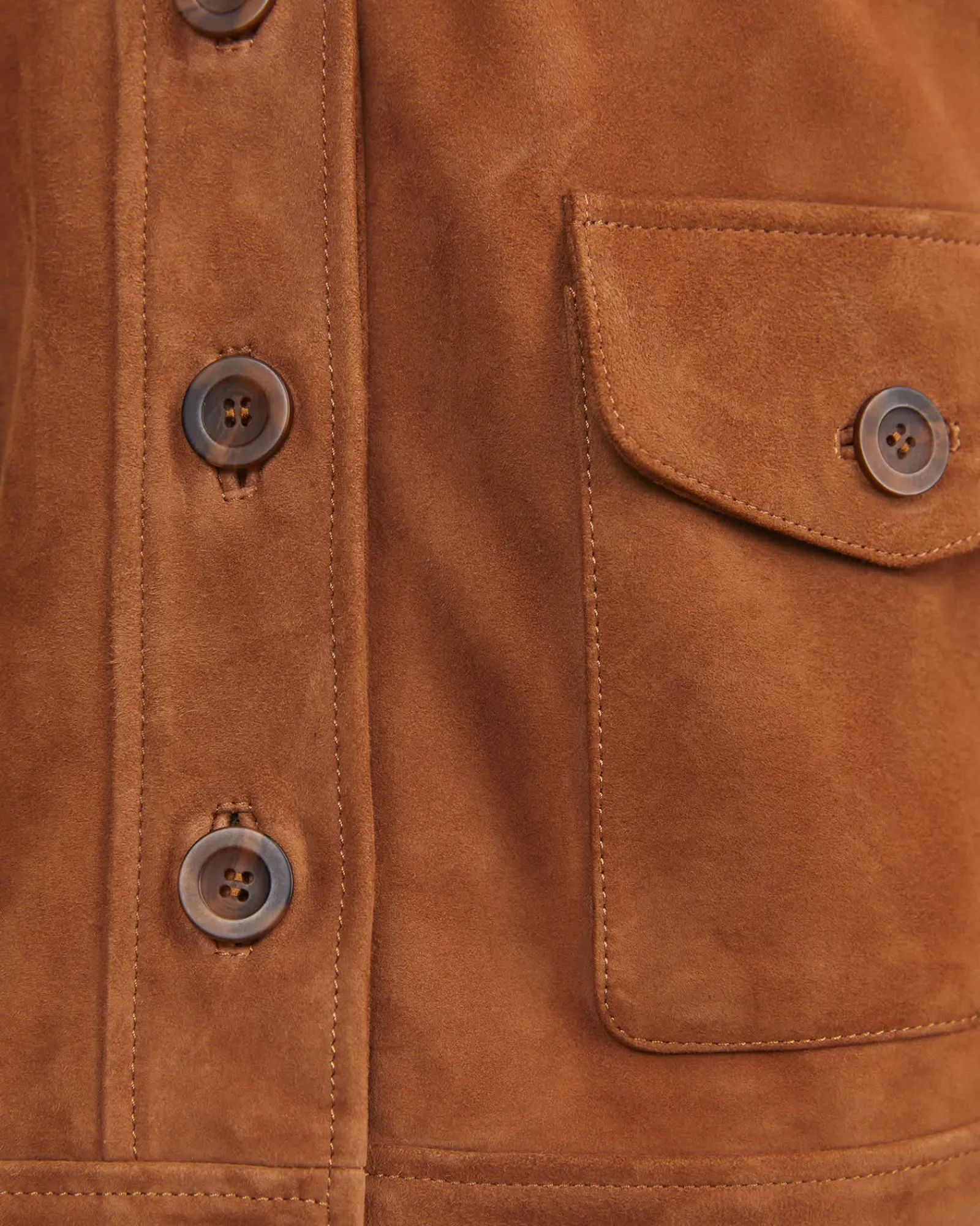 Fashion Sportscraft Myra Suede Jacket in Tan