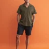 Hot Sportscraft Nason Short Sleeve Pique Shirt in Khaki