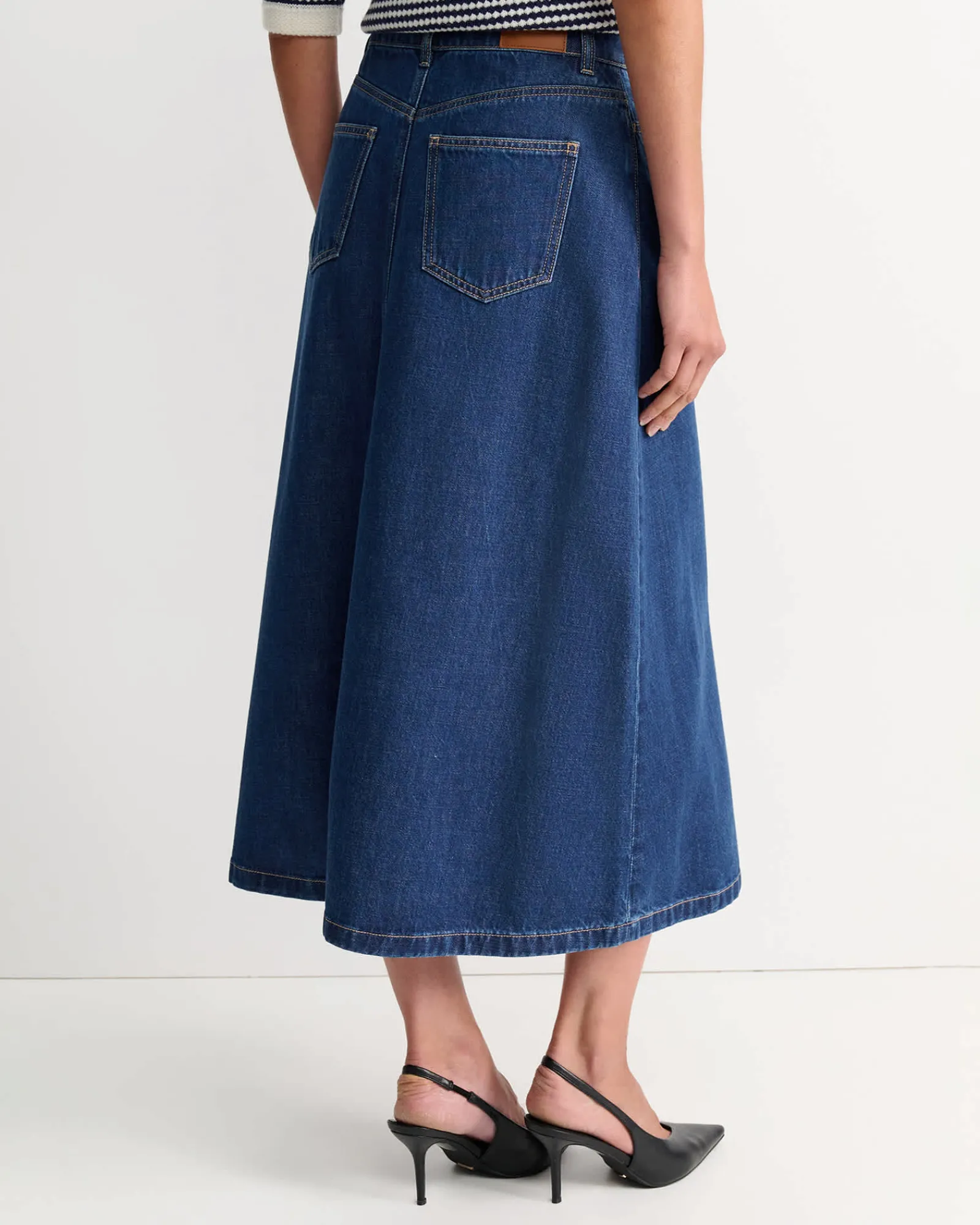 Outlet Sportscraft Nikki Denim Skirt in Blue Wash BlueWash