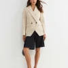 Online Sportscraft Nikoo Stripe Jacket in Tanwhite Tan/white