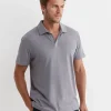 Fashion Sportscraft Osborne Linen Blend Polo in Grey