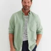 New Sportscraft Oxford Long Sleeve Shirt in Vine