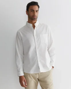 Discount Sportscraft Oxford Long Sleeve Shirt in White