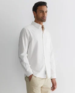 Discount Sportscraft Oxford Long Sleeve Shirt in White