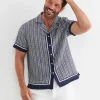 Hot Sportscraft Paddington Short Sleeve Linen Blend Shirt in Navy