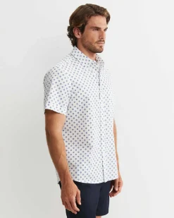 Hot Sportscraft Parker Short Sleeve Shirt in Whitemulti White/multi