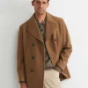Outlet Sportscraft Phillip Wool Blend Peacoat in Camel