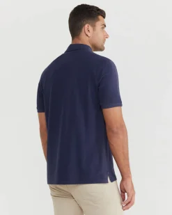 Online Sportscraft Pique Polo Melange in Ink Melange InkMelange