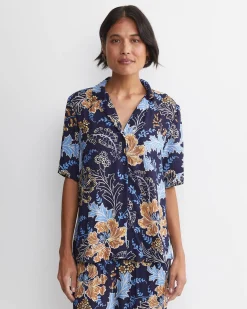 Fashion Sportscraft Poppy Liberty Short Sleeve Blouse in Multi