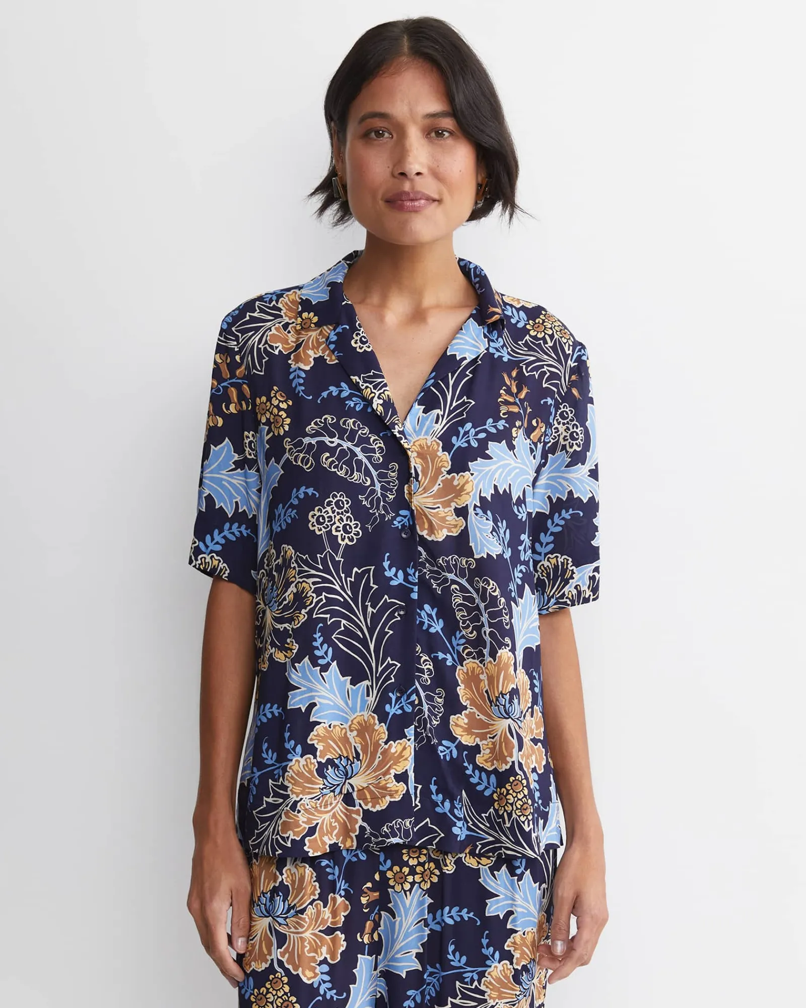 Fashion Sportscraft Poppy Liberty Short Sleeve Blouse in Multi