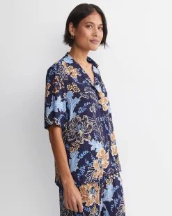 Fashion Sportscraft Poppy Liberty Short Sleeve Blouse in Multi
