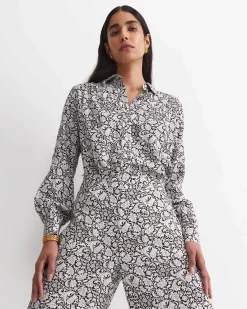 Online Sportscraft Robertson Liberty Blouse in Blackwhite Black/white