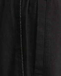 Clearance Sportscraft Rosa Bead Trim Crop Linen Pant in Black