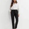 Outlet Sportscraft Rosa Bead Trim Linen Pant in Black