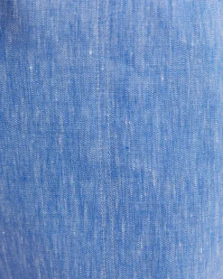 Clearance Sportscraft Rosa Crop Linen Pant in Cerulean
