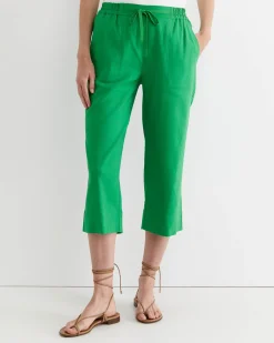Hot Sportscraft Rosa Crop Linen Pant in Fern