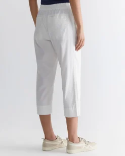 Fashion Sportscraft Rosa Crop Linen Pant in White