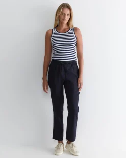 Fashion Sportscraft Rosa Linen Pant in Classic Navy ClassicNavy