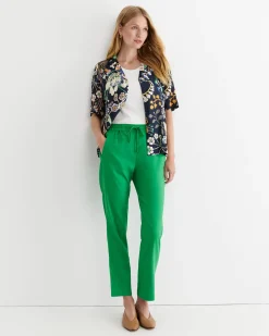 Discount Sportscraft Rosa Linen Pant in Fern